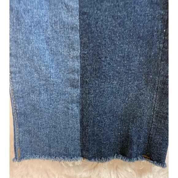 DL1961 Patti Straight Leg High Rise Vintage Ankle Jeans Blue Two Tone Size 30 - Picture 9 of 16